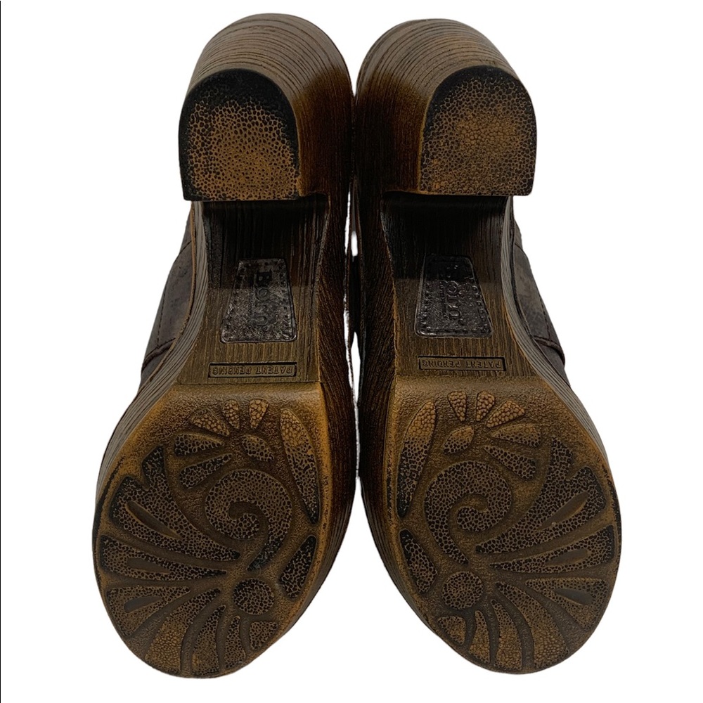 Born Ibra Moro Mule Metallic Bronze Buckle Block Heel Clogs #B67806 Women’s Sz 8 - Picture 9 of 11